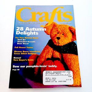 Crafts Magazine September 2001 Various Craft Projects 108 Pages Primedia